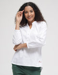 Triset V Neck Casual Blouse Wanita