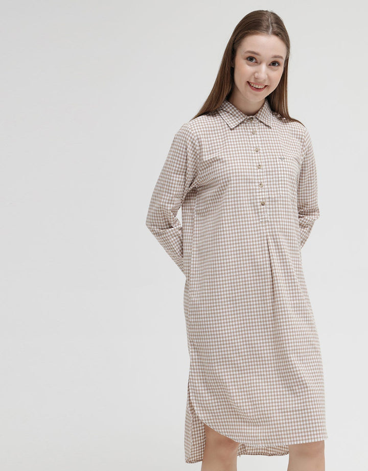 Triset Casual Blouse Print Check