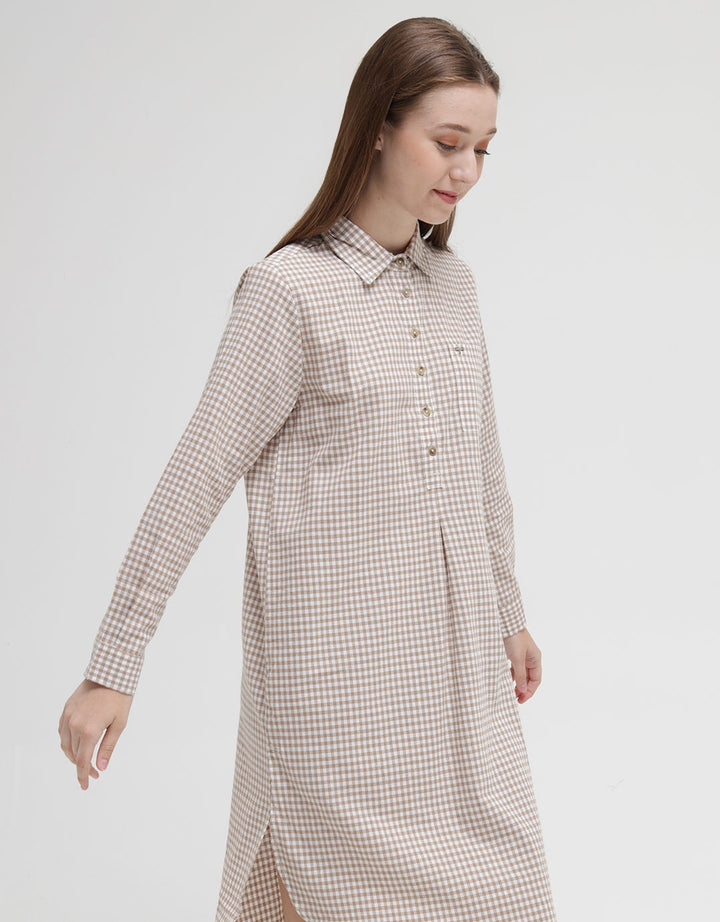 Triset Casual Blouse Print Check