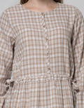 Triset Casual Dress Motif Kotak-Kotak