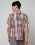 Watchout Casual Short Sleeve Shirts Plaid Print
