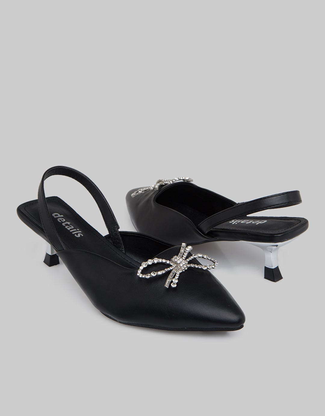 Details Ribbon Slingback Shoes Women