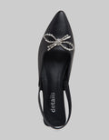 Details Ribbon Slingback Shoes Women