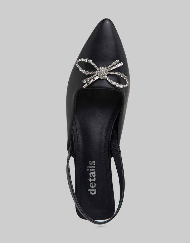 Details Ribbon Slingback Shoes Women