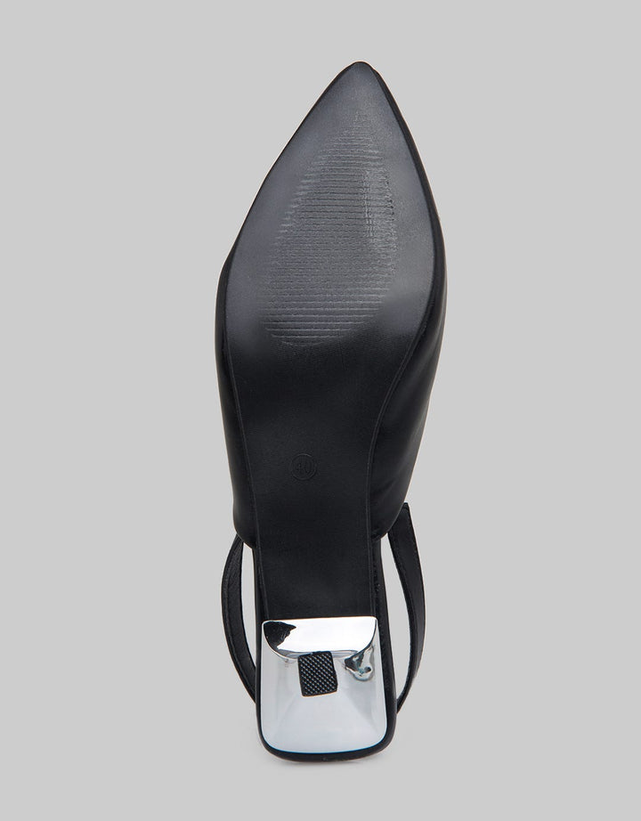 Details Ribbon Slingback Shoes Women