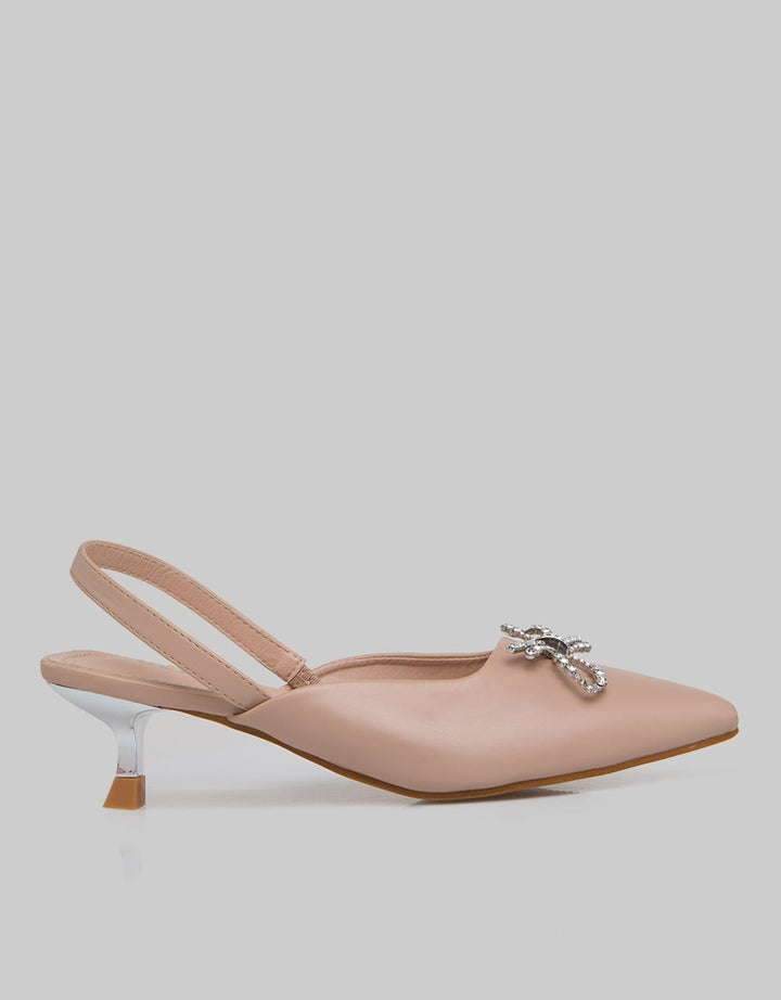 Details Ribbon Slingback Shoes Women