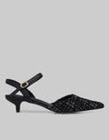 Details Knit Strap Women's Slingback Shoes