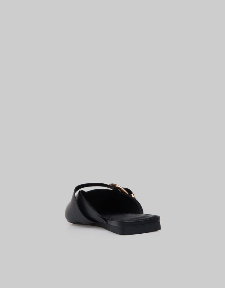 Details T-Bar Slip On Sandal Wanita