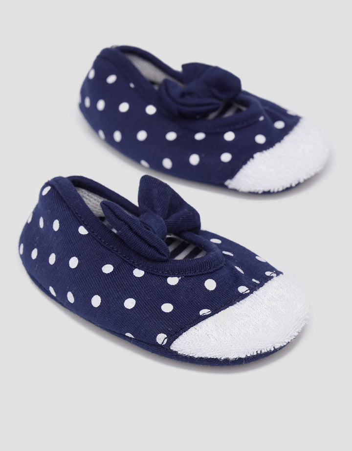 Pipiniko Polkadot Print Newborn Baby Shoes