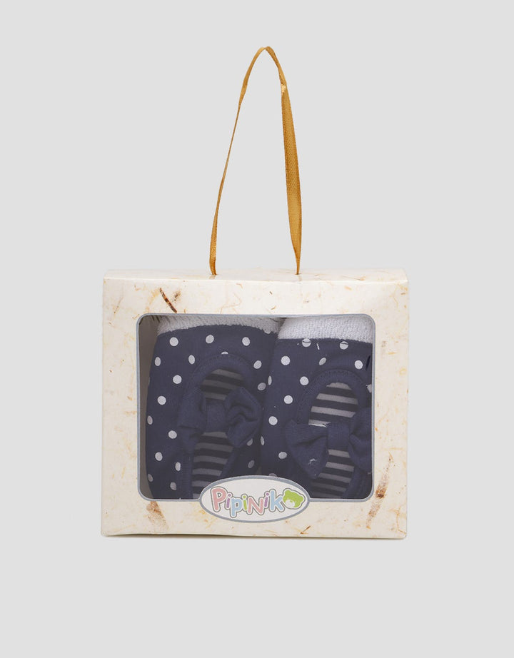 Pipiniko Polkadot Print Newborn Baby Shoes