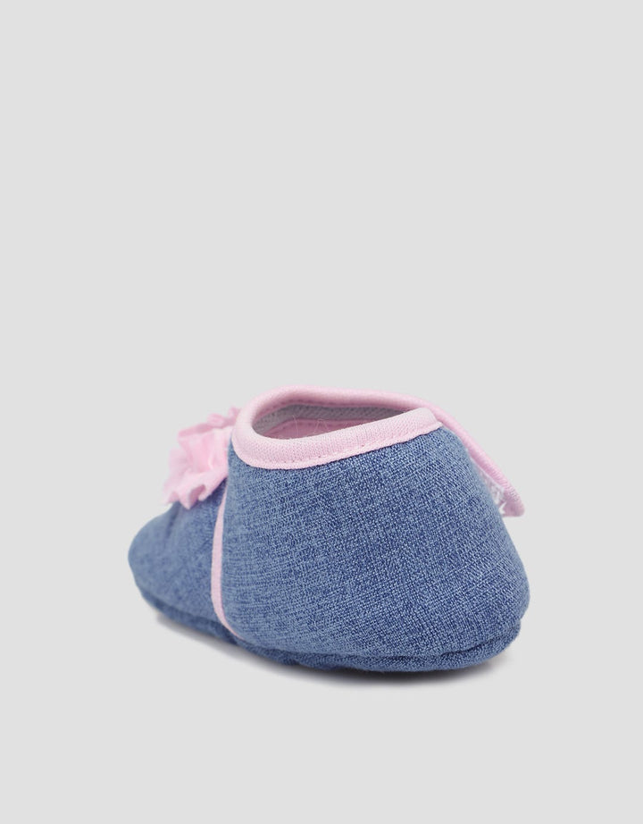 Pipiniko Newborn Shoes Denim Ruffle