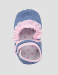 Pipiniko Newborn Shoes Denim Ruffle