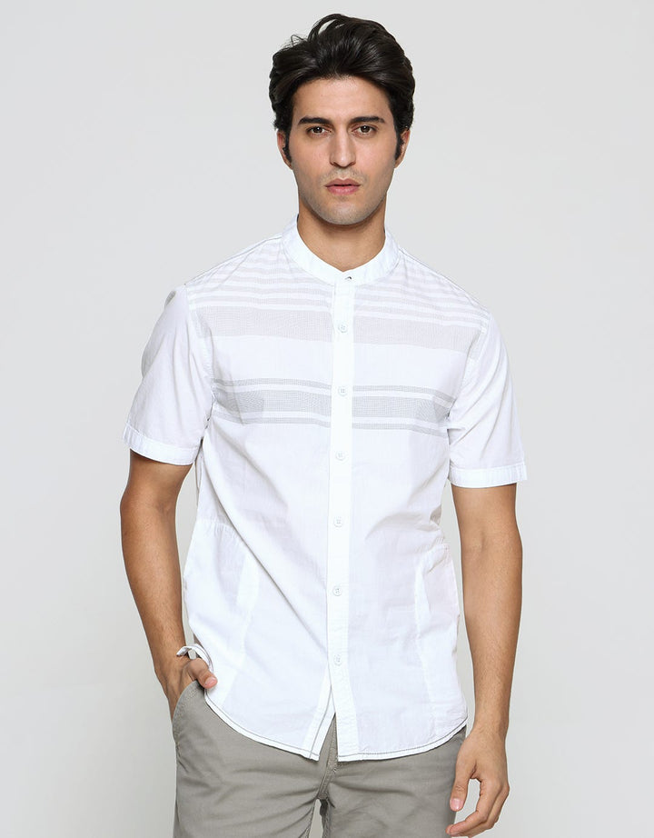 Cardinal Jeans Stripe Grady Kemeja Koko Pria