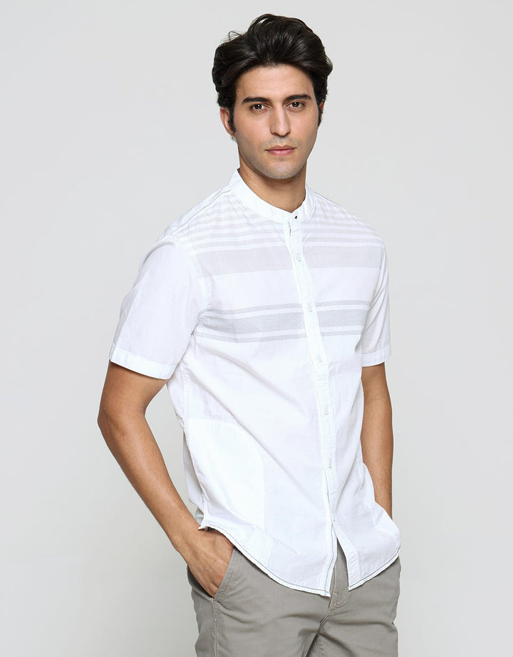 Cardinal Jeans Stripe Grady Kemeja Koko Pria