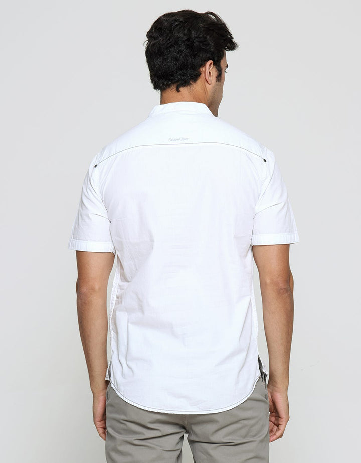 Cardinal Jeans Stripe Grady Kemeja Koko Pria