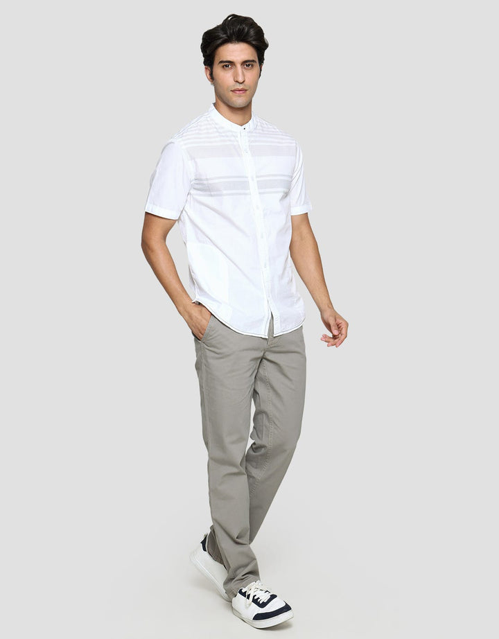 Cardinal Jeans Stripe Grady Kemeja Koko Pria