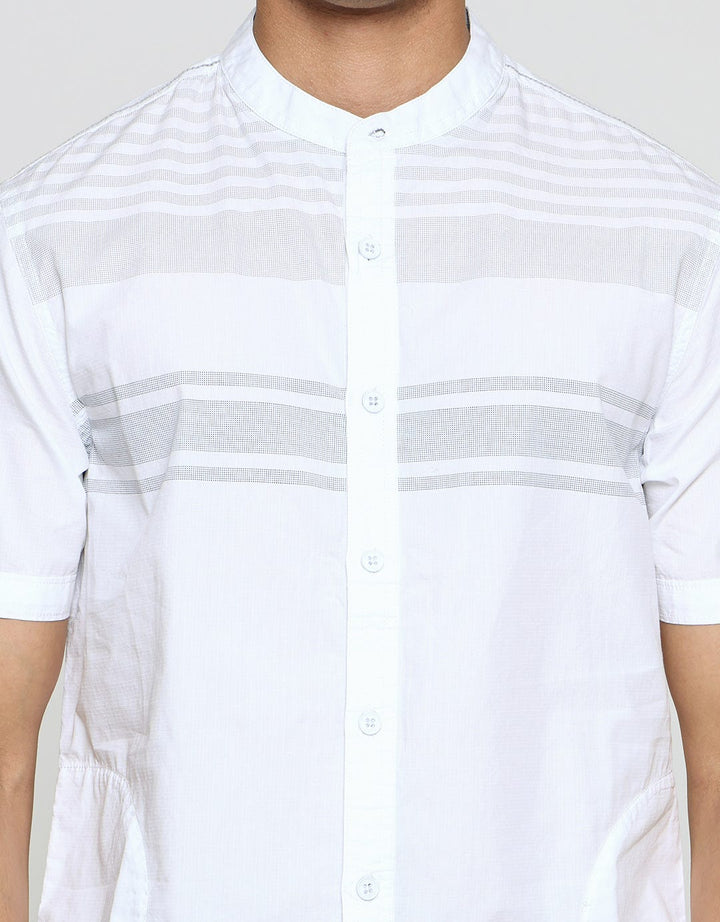 Cardinal Jeans Stripe Grady Kemeja Koko Pria