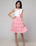 Sweet Miss Midi Dress Renda Dada With Bunga Sulur