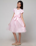 Sweet Miss Tile Ribbon Party Dress Anak Perempuan