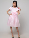 Sweet Miss Tile Ribbon Party Dress Anak Perempuan