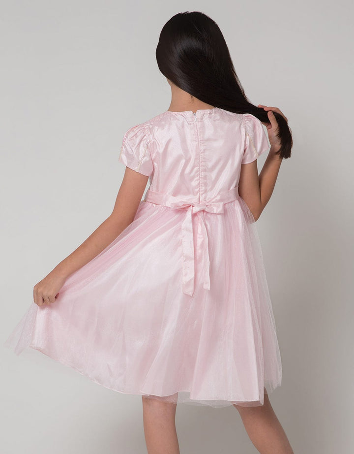 Sweet Miss Short Sleeve Midi Dress Mote Dada Pinggang