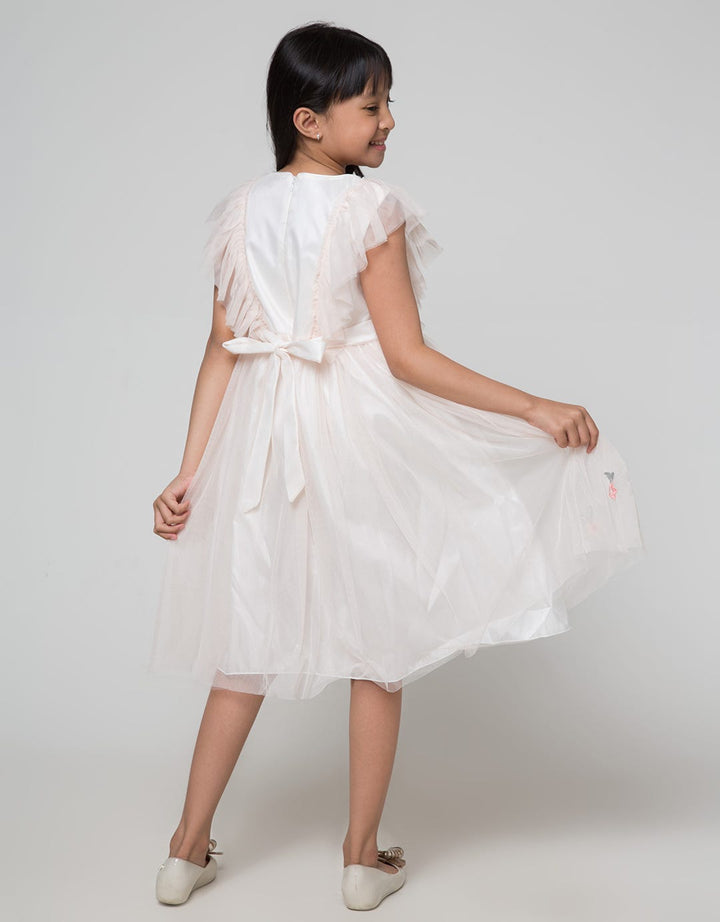 Sweet Miss Bordir Detail Dress Anak Perempuan