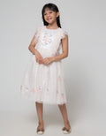 Sweet Miss Bordir Detail Dress Anak Perempuan