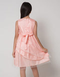 Sweet Miss Short Sleeve Midi Dress Brocade Bottom Tile Stacked Waist Flower