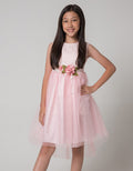 Sweet Miss Short Sleeve Midi Dress Leaf Waist Brocade