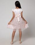 Sweet Miss Midi Dress Bunga Leher Belakang Big Bow