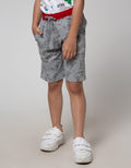 Little M Short Pants Knit Jersey Print Dino Trex