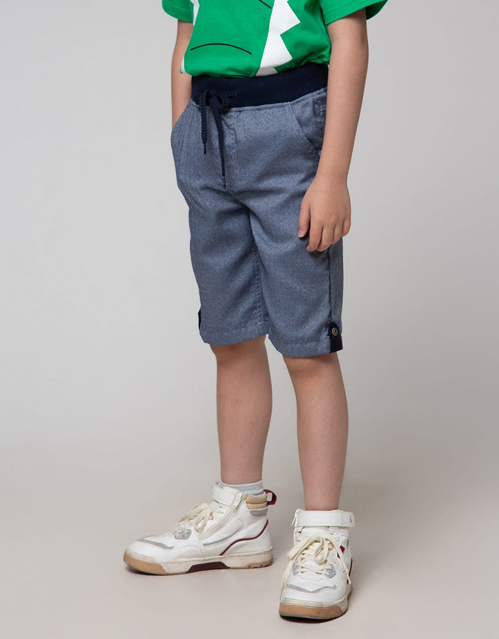 Little M Heringbone Boys Shorts