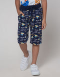 Little M Short Pants Knit Terry Print Crocodile