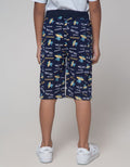 Little M Short Pants Knit Terry Print Crocodile