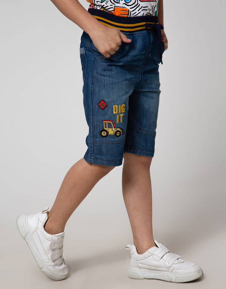 Little M Short Pants Denim Bordir Dig It