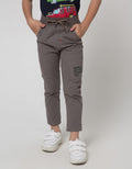 Little M Long Pants Reguler Rib Pinggang Dalam Salur