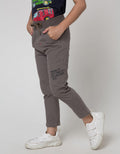 Little M Long Pants Reguler Rib Pinggang Dalam Salur