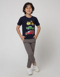 Little M Long Pants Reguler Rib Pinggang Dalam Salur