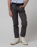 Little M Long Pants Rib Kombinasi Flanel Stretch
