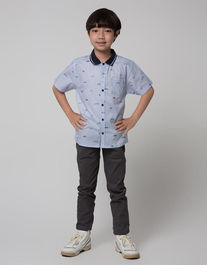 Little M Long Pants Rib Combination Flannel Stretch