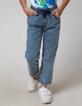 Little M Regular Rib Boys Denim Pants