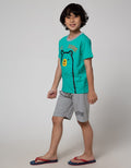 Little M Bear Face Set Pakaian Anak Laki-Laki