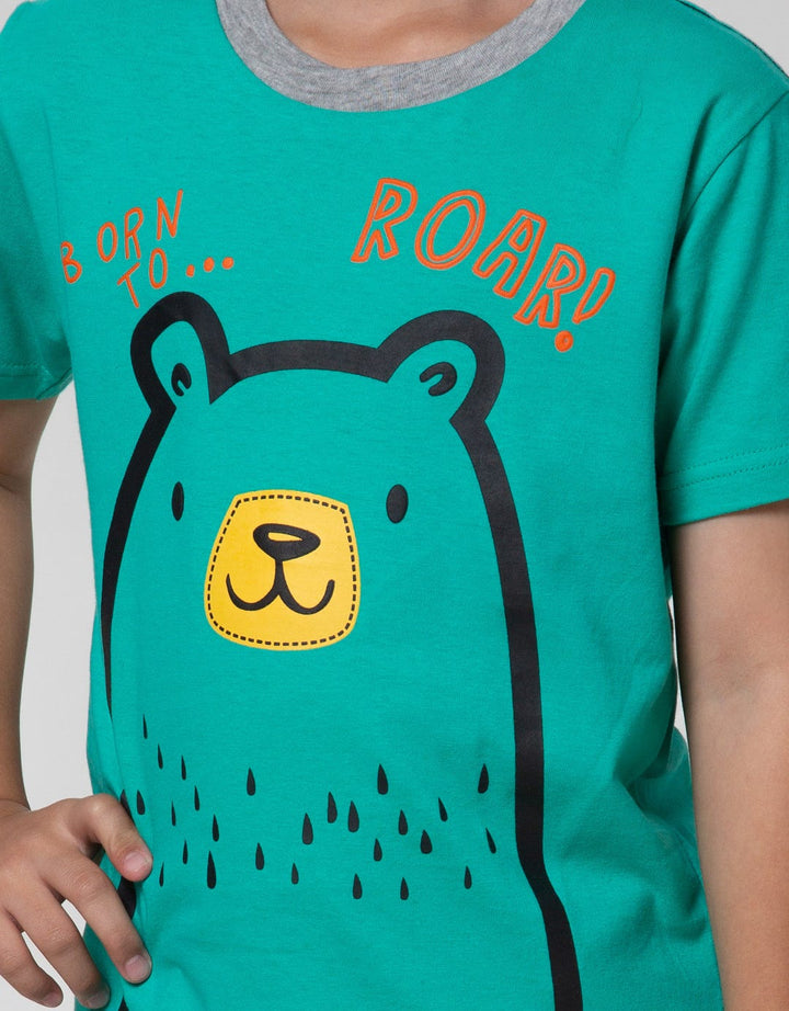 Little M Bear Face Set Pakaian Anak Laki-Laki
