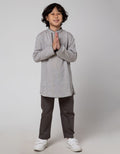 Little M Top - Bottom Set Seasonal Bamus Gamis Bordir Bahan Texture