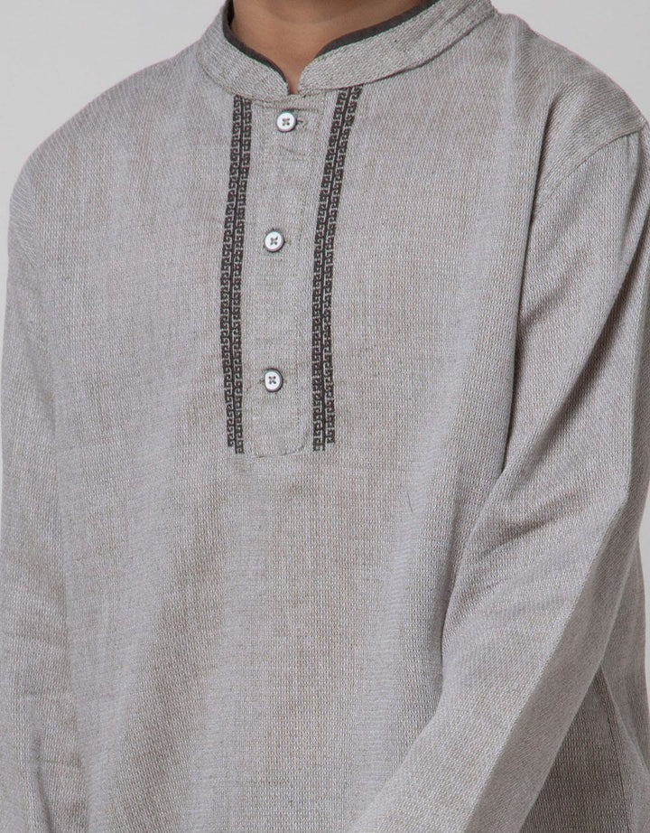 Little M Top - Bottom Set Seasonal Bamus Gamis Bordir Bahan Texture