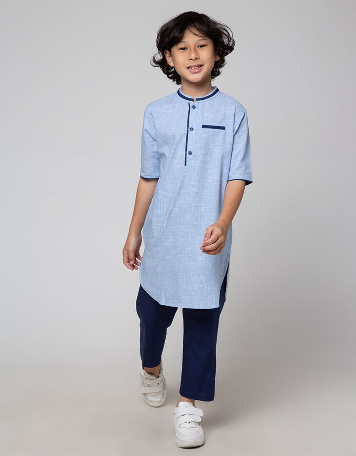 Little M Seasonal Top - Bottom Set Gamis Slub