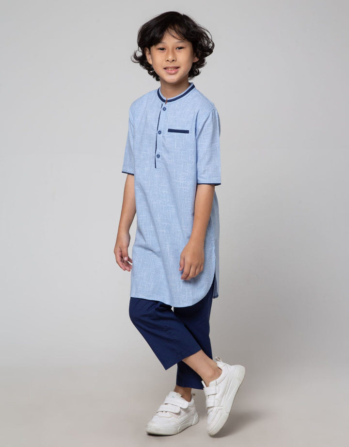 Little M Seasonal Top - Bottom Set Gamis Slub