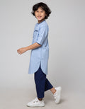 Little M Seasonal Top - Bottom Set Gamis Slub