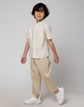 Little M Seasonal Top - Bottom Set Ulos Stripe