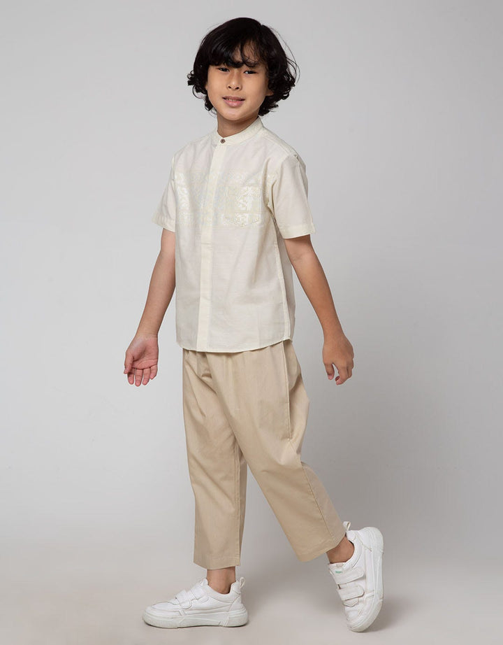 Little M Seasonal Top - Bottom Set Ulos Stripe